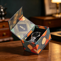 Scatola Regalo di Lusso per Gioielli e Orologi con Logo Personalizzato, Apertura Frontale Magnetica, Confezione Ecologica all'Ingrosso