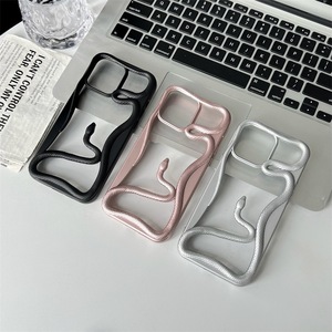 Coque antichoc en TPU électroplaqué effet mat ajouré motif serpent pour <span class=keywords><strong>iPhone</strong></span> 17 Pro Max/16 Pro/15 Plus/<span class=keywords><strong>14P</strong></span> - Product Image 2