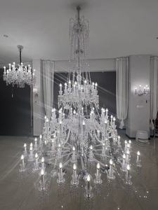 Ecojas โคมไฟระย้าคริสตัลขนาดใหญ่หรูหราสำหรับร้านอาหาร, โคมไฟระย้าหรูหราสไตล์ยุโรป - Product Image 5