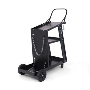Three Layer Welding <b>Trolley</b> With Handle 68x37x86cm Steel Movable <b>Tool</b> Cart For Welding Machine Handling 80kg Capacity - Product Image 4