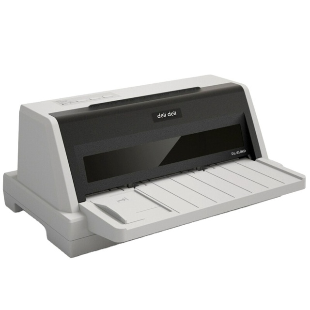 Deli DL-610KD Dot matrix Printer 3 Link Fast Flat Push Invoice Printing