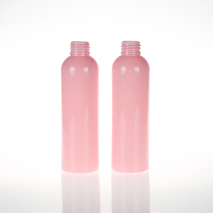 Layanan OEM pink 6oz 180ml <span class=keywords><strong>cosmo</strong></span> bulat botol PET perawatan kulit lotion pembersih kemasan dengan pompa lotion - Product Image 2