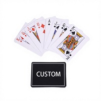Cartes à jouer personnalisées en plastique imperméable et durable pour le poker, cadeaux promotionnels et jeux de fête avec un design personnalisé