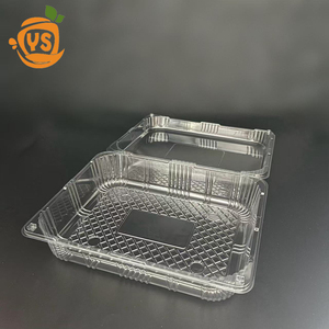 Blíster de plástico transparente OEM, caja de embalaje de alimentos para mascotas, Concha transparente reciclada para contenedores de granja, frutas, verduras, sushi - Product Image 5