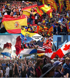 Bandera de Cabo Verde, Bufanda para el Partido de Fútbol 2026, Bandera de Cabo Verdeanos de 3x5 Pies, Chal, Bandera para Ventana Exterior y Cubierta para Automóvil - Product Image 5