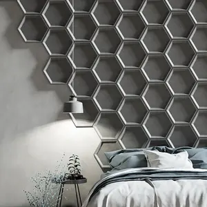 Jue 1 Design Cement Fashion Feature Modern Interior Home Office Decorative Concrete Wall Decoration 3d Tiles Supplier