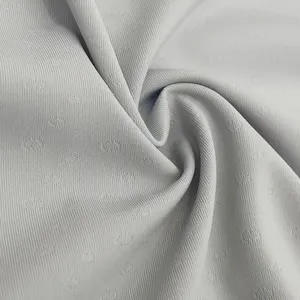 Pabrik Cina kain Jacquard rajut 190GSM spandeks poli bernapas melar lembut untuk olahraga Yoga