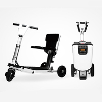 Scooter de mobilité 48V 350W manuel pliant en alliage 3 roues E-scooter Portable puissant avec prix d'usine pour les personnes âgées et les handicapés
