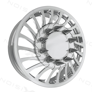 Rines Forjados DRW para Camioneta 22x8.25 24x8.25 26x8.25 10x225 Pulidos con Puntas para Ford F450 F550 Ram 4500 5500 - Product Image 2