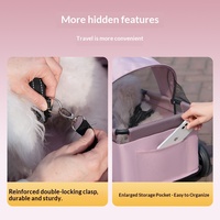 Nouvelle poussette miniature pour animaux de compagnie avec auvent pare-pluie pliable, capacité de rangement de 25 cm, chariot de transport multifonctionnel pour animaux de compagnie