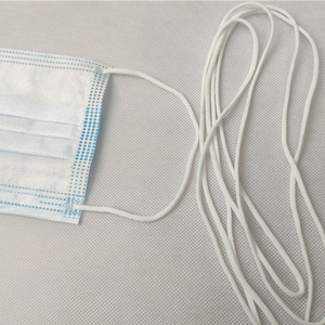 Fabricación Earloop suave 3mm/5mm Banda elástica Poliéster/Nylon <span class=keywords><strong>Cord</strong></span>ón elástico Earloop - Product Image 3