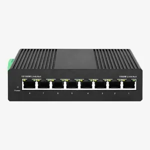 Oem/ODM 20Gbps dễ dàng thông minh công nghiệp Gigabit PoE chuyển đổi với <span class=keywords><strong>8</strong></span> PoE RJ45 cổng - Product Image 1