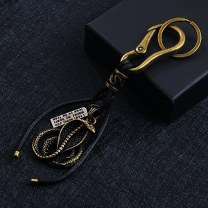 Cobra Keychain Alloy Metal Pendant Bronze Silver <b>Car</b> <b>Key</b> Accessory Retro Snake Design <b>Key</b> <b>Ring</b> Spring 2024 Yiwu Origin - Product Image 4