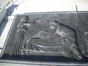 Nuova personalizzazione design classico personalizzato a mano decorativo in pietra naturale rilievo murale - Product Image 4