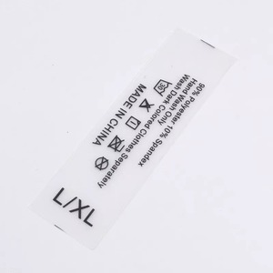 Étiquettes de vêtements en TPU écologiques, imperméables et imprimées sur mesure avec certification Oeko-Tex pour les maillots de bain et les vêtements - Product Image 1