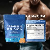 HDK OEM ODM Gommes de créatine monohydrate 5000mg Végétaliennes Sans sucre Complément sportif pour la croissance musculaire, la force et l'endurance