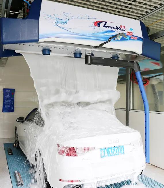 Leisuwash 360 मिनी बुद्धिमान पूरी तरह से स्वचालित touchless कार धोने की मशीन पीएलसी नियंत्रण lavadora डे ऑटो