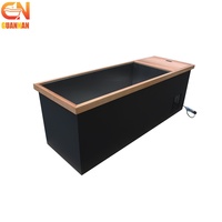 Baignoire de plongeon à froid OEM avec refroidisseur intégré en acier inoxydable et bain de glace en bois pour marques de bien-être en marque blanche