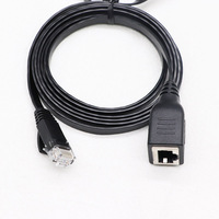 Kabel ekstensi Ethernet, kabel ekstensi Ethernet datar LAN, kabel ekstensi jaringan pria ke wanita untuk Modem Router, TV pintar, PC, Laptop