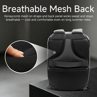 Casque de moto intelligent programmable par application LED, sacs unisexes, sac à dos de voyage imperméable de grande capacité pour l'extérieur