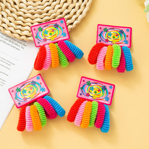 IFOND - Paquete Personalizable de 72 Piezas (12 Tarjetas) de Ligas para el Cabello de Polipropileno Brillante, Sin Costuras y Elásticas para Adultos y Estudiantes - Product Image 3