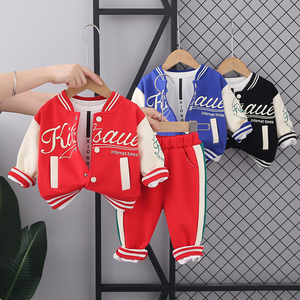 2024 Mùa Thu Thể Thao Giản Dị Phù Hợp Với Cho Bé Trai Trẻ Em Sọc Dây Kéo Áo Khoác Quần 3Pcs Trang Phục Cho 1-5 Năm Tuổi Trẻ Em Quần Áo - Product Image 3