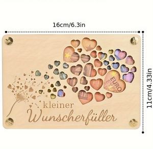 Caja de Regalo de Madera Ecológica con Forma de Corazón <span class=keywords><strong>para</strong></span> Tarjetas y Dinero, Ideal <span class=keywords><strong>para</strong></span> Bodas y <span class=keywords><strong>Regalos</strong></span> <span class=keywords><strong>para</strong></span> <span class=keywords><strong>Invitados</strong></span>, Venta al Por Mayor - Product Image 1