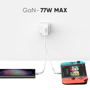 UKCA RoHs PD PPS GaN 65W <span class=keywords><strong>USB</strong></span>-C + <span class=keywords><strong>12W</strong></span> <span class=keywords><strong>USB</strong></span>-A <span class=keywords><strong>Adaptateur</strong></span> de voyage à double port Chargeur rapide pour Samsung <span class=keywords><strong>Apple</strong></span> <span class=keywords><strong>Adaptateur</strong></span> <span class=keywords><strong>secteur</strong></span> pour ordinateur portable Prise britannique - Product Image 6