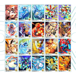 Новейшая японская аниме-карточная игра Pokemoned: магнитная доска, винтажные редкие цветные коллекционные карты Eevee для детей, подарки - Product Image 6