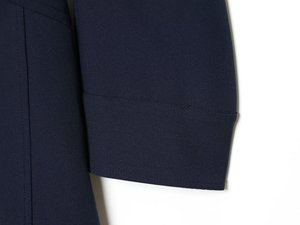Gaun mini wanita model baru 2026, gaya kasual modis, aksen kerah dan saku, gaun lengan panjang retro nan chic. - Product Image 4