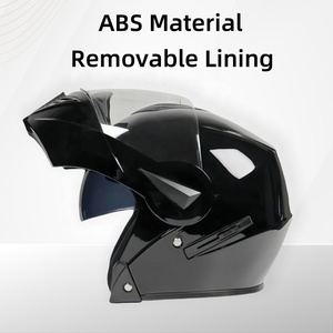 Nuovo Casco Modulare per Moto in ABS, Casco Apribile per Adulti, Unisex, Personalizzabile, con Doppia Visiera - Product Image 2