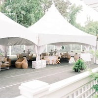 Partytent Aluminium Gazeb 1010 Zelt Professionnel Cadre en Acier Auvent Tente Blanc Toit Chapiteau Tenda 20x20 Rond Cerclé Tente