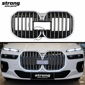 Calandre avant LED à effet lumineux "Majestic Aura" pour <span class=keywords><strong>BMW</strong></span> Nouvelle <span class=keywords><strong>Série</strong></span> <span class=keywords><strong>7</strong></span> G70 <span class=keywords><strong>2023</strong></span>+ Design connecté Calandre chromée Arctic Glow - Product Image 2