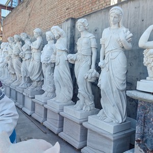 Design moderno giardino esterno intagliato a mano statua di marmo a grandezza naturale scultura greca antica garanzia di 1 anno per le ville - Product Image 4