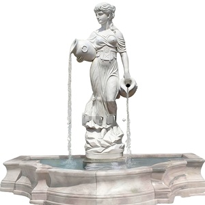 <span class=keywords><strong>Fontaine</strong></span> d'eau extérieure avec statue, fontaines d'eau en marbre uniques, fontaines et statues en marbre - Product Image 1