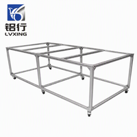 Profilé en aluminium extrudé à fente en T Série 6000, personnalisé pour banc de travail industriel, profil d'extrusion 4040 3030, ligne d'assemblage T3-T8