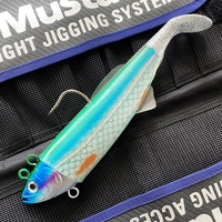 Leurre souple biomimétique lesté au plomb de 25 cm/430 g à coulée lente pour la pêche en mer et en bateau sans hameçons