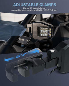 Aigo <span class=keywords><strong>N2</strong></span> — lampe LED pour rétroviseurs latéraux UTV, miroir bleu Anti-éblouissement pour Can-Am X3 CFmoto Polaris RZR XP 100 <span class=keywords><strong>YAMAHA</strong></span>, nouveauté - Product Image 3