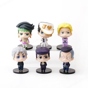 Jojo ฟิกเกอร์ขนาดเล็ก6ชิ้น/เซ็ต, ตุ๊กตารูป Jojo สำหรับเป็นของขวัญ - Product Image 1