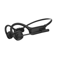 Écouteurs sans fil à prix d'usine avec microphone externe, casque téléphonique supra-auriculaire à conduction osseuse avec micro