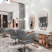 Pieds en acier inoxydable de style moderne, coiffeuse de console blanche à haute brillance avec miroir et tiroirs