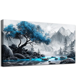 <span class=keywords><strong>Cuadro</strong></span> <span class=keywords><strong>de</strong></span> Lienzo Ecológico Impermeable Hecho a Mano con Impresión <span class=keywords><strong>de</strong></span> Óleo Abstracto Moderno <span class=keywords><strong>de</strong></span> Árbol <span class=keywords><strong>de</strong></span> <span class=keywords><strong>Vida</strong></span> Natural para Decoración del Hogar, Sala <span class=keywords><strong>de</strong></span> Estar u Oficina - Product Image 5