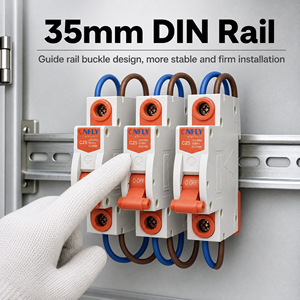 เบรกเกอร์ขนาดเล็ก รุ่น <span class=keywords><strong>DZ47</strong></span> (MCB) 1P-4P แบบ BCD Curve C กำลังตัด 6KA แรงดันไฟฟ้า 240/415V ระดับการป้องกัน IP20 ความถี่ 50/60Hz วัสดุทองแดง PA66 - Product Image 5