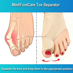 Correcteur d'hallux valgus et manchon de soulagement avec coussinets en gel, attelle de protection pour hallux valgus, séparateur d'orteils - Product Image 5