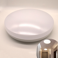 Ip54 étanche couloir fonction capteur de mouvement plafonnier rond Led capteur de mouvement lumière pour escaliers