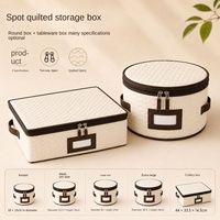 Housse de rangement moderne et minimaliste en tissu Oxford épais de haute qualité pour vaisselle, lavable, anti-poussière, pour voyage et cuisine