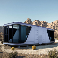 Future-Style Space Capsule Container House Maisons japonaises en bois pour hôtel bureau parc salon chambre à coucher Conteneur en bois