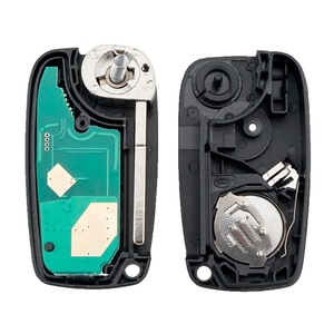 433Mhz 3 boutons pliant porte-clés à distance couverture pour <span class=keywords><strong>Fiat</strong></span> <span class=keywords><strong>Punto</strong></span> Panda 500 Doblo Florino Qubo <span class=keywords><strong>Grande</strong></span> Evo Guscio voiture Delphi BSI - Product Image 3