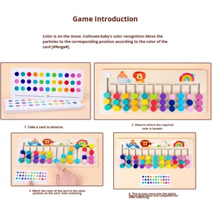 Juego de Ajedrez Móvil de Madera Multicolor Unisex para Niños Weixuan, Juguete Educativo de Mesa para el Desarrollo del Pensamiento Temprano, 5-7 Años - Product Image 5