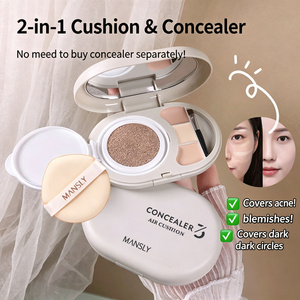 Fond de Teint Professionnel Couvrant pour Femme, Crème <span class=keywords><strong>BB</strong></span> Waterproof, Base Teintée Hydratante, Contrôle du Sébum, Coussin Teinté, Protection Solaire Foncée pour le Visage - Product Image 1